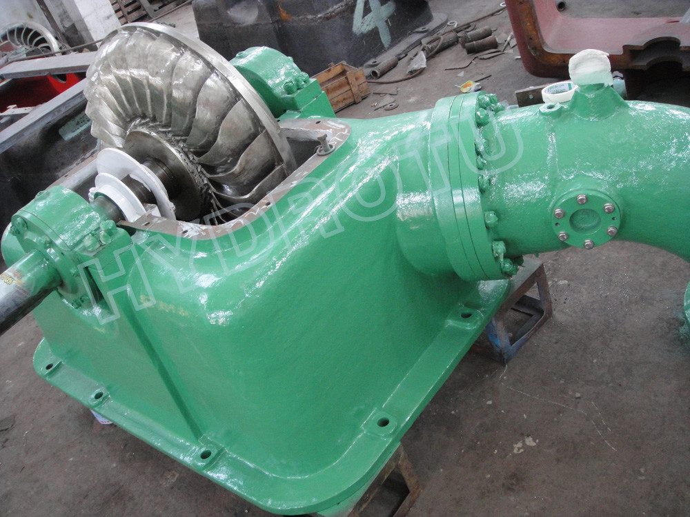 Small Impulse Turbine Turgo Hydro Turbine / Turgo Water Turbine with Stainless Steel Runner