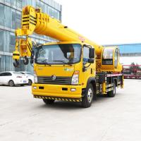 Buy cheap 12 Ton Telescopic Boom Truck Crane Manual Hydraulic 12000KG Span 6600*5100mm product