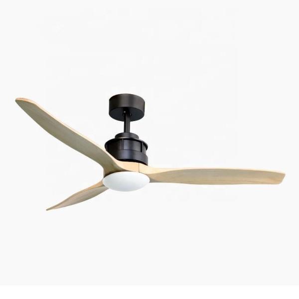 Buy cheap Decor Livingroom 40w 52 Inch Wood Ceiling Fan Light 3 Blades DC Motor from wholesalers