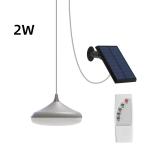 Residential Warm 2w Outdoor Hanging Solar Pendant Light 6000K-7000K