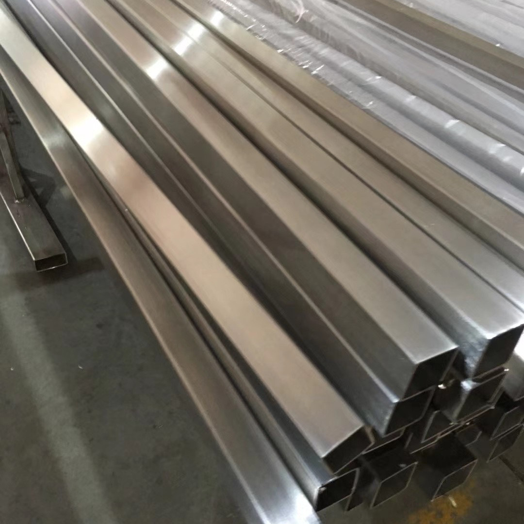 Decorative Hairline Stainless Steel Square Tube Pipe Ss 304 SS 201 Hollow Section