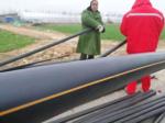 ISO 4427 PE 100 Orange Hdpe Gas Line , Hdpe Plastic Pipe For Water Supply