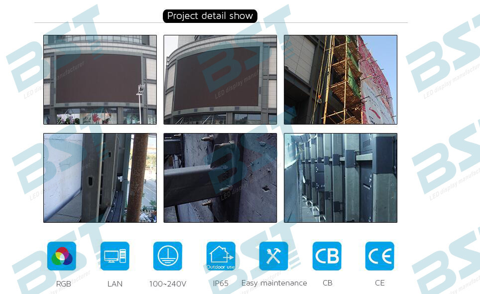 HD P8 SMD 3535 Outdoor Led Display Board For Advertising , Exterior Led Screen