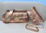 Rose Bead Piece Decoration Bling Bag Unique Shine Cross-Body Bag Baguette Bag