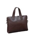 Panton ROHS Mens Business Briefcase , Debossed Logo PU Leather Briefcase