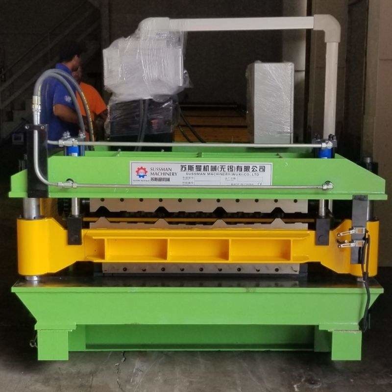 Trapezoidal Roof Panel Roll Forming Machine Corrugated Double Layer Galvanized Steel