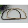 Buy cheap Fashion bag accessory high-grade 3 colors nickel 120 mm iron d ring metal bag handle for leather from wholesalers