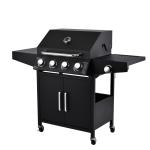 Backyard BBQ Smokeless Portable Outdoor BBQ Gas Grill Smoker with Temperature