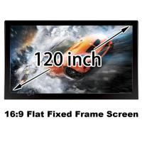 Buy cheap Good Price HD Projection Screen 120 Inch Diagonal Fixed Frame Projector Screen 16:9 Cinema product