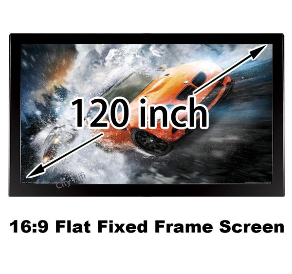 Buy cheap Good Price HD Projection Screen 120 Inch Diagonal Fixed Frame Projector Screen 16:9 Cinema from wholesalers
