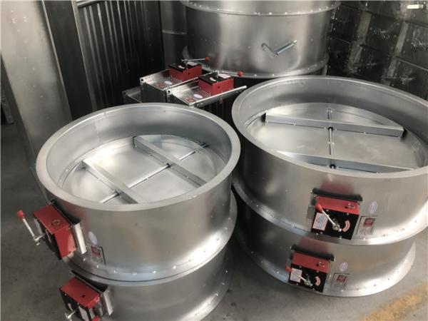 Buy cheap Galvanized Sheet DC24V Round Fire Dampers Manual Reset For Hotel from wholesalers