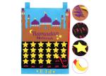Wall Hanging Felt Holiday Decorations 30 Days Countdown Eid Mubarak Blue
