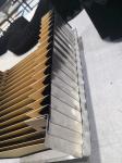 highly durability laminar bellow / hinged steel lamellas for agaist red hot