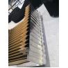 Buy cheap highly durability steel clad bellows finned bellows cover black and silver for traverse rate 120M/min from wholesalers