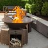 Buy cheap Durable Rusted Corten Steel Cooking Area Cooking Plates Outdoor Barbeque Grill from wholesalers