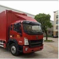 Buy cheap SINOTUK HOWO Used Cargo Box Truck 4×2 Drive Mode 2012 Year EURO V Emission product