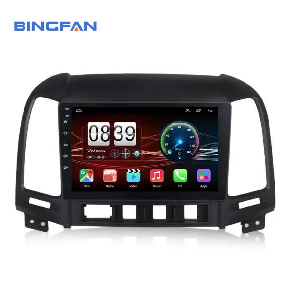 Buy cheap Hot Android 10 2 Din WIFI Touch Screen Car Multimedia Stereo Video for HYUNDAI SANTA FE 2005-2012 9 inch Car Radio from wholesalers