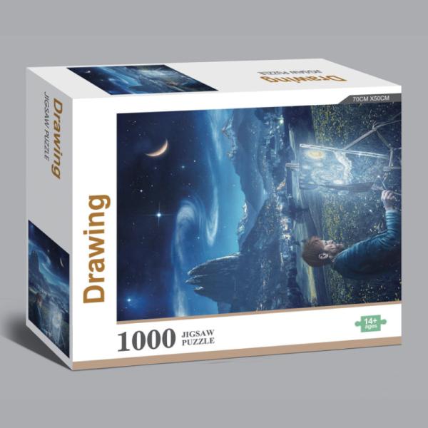 Buy cheap CMYK Drawing Large Piece 1000 Pcs Jigsaw Puzzle Paperboard For Adult from wholesalers