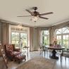 Buy cheap Decorative Hotel 4100K 3600LM Chandelier Crystal Ceiling Fan Light 5 Iron Blades from wholesalers