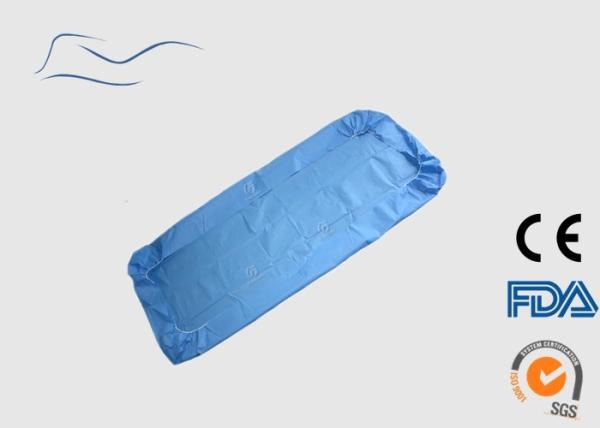 Buy cheap Blood Proof Disposable Bed Covers Blue Color For Beauty Salon 110 * 220CM from wholesalers