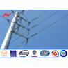 Buy cheap 10M galvanized steel Electrical Power Pole for transmission 69KV line from wholesalers