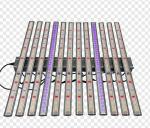 2 Channel Detachable LED Grow Light 1060W With 90 Degrees Adjustable Angle