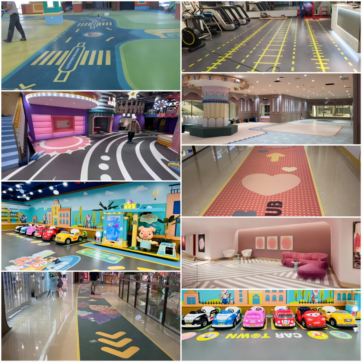 Linoleum 3D Flooring With Limestone Waterproof Art PVC Vinyl Flooring