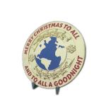 Brilliant Gold Soft Enamel Metal Belt Buckle For Santa Claus Belt In 4 Inches
