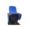 Buy cheap BS5852 Blue Auditorium Theater Seating Movie Theater Chair Wood Armrest Padded With Fabric from wholesalers