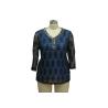 Buy cheap Sunflower ElastIc Lace Ladies Casual T Shirts With Anti Silver Beads Neckties from wholesalers