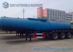 Concentrated Sulfuric Acid Tank Trailer 18000 L V Shape Chemical Tanker Trailer