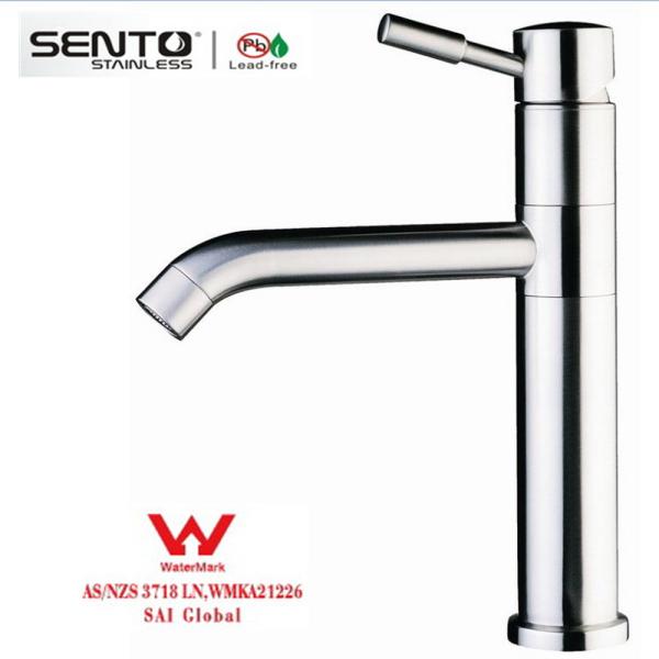 Buy cheap Satin finish Watermark Kitchen Faucet Mixer Inox Material BañO Grifo For Europe market from wholesalers
