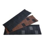 Metal Stone Coated Roof Tile Shingle Design AZ100 Aluzinc Base Metal