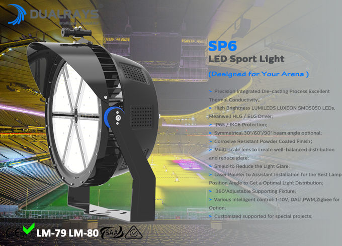 Sports LED Flood Light 600W Corrosive Resistant Powder Coated 1