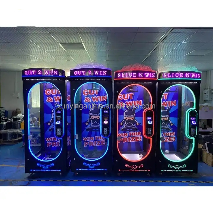 50KG Customized Black Pink Date Arcade Coin Operated Games Claw Machine Prize Cutting