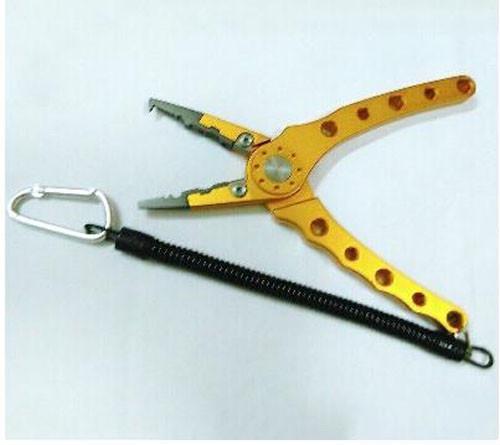 Buy cheap Safety fishing plier accessory black plastic coil lanyard w/ coloredcarabiner and key ring from wholesalers