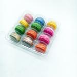 Plastic macaron packaging customized blister PVC/PET package tray