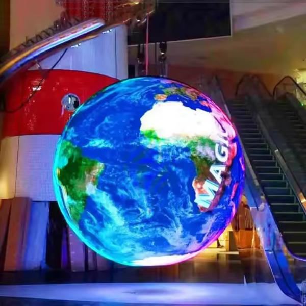 Buy cheap P3.91 360° Degree Outdoor Full Color Column Sphere LED Display Screen Building Billboard from wholesalers
