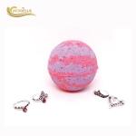 Round Shape 160g Lilac Bath Bomb , Most Colorful Bath Bombs For Relaxing