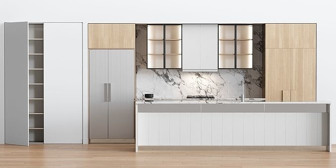 Italy modern kitchen cabinets design with white island oven pantry storage cabinets kitchen furniture
