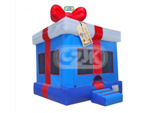 Buy cheap Birthday Gift Moonwalk Bouncy Castle Customized Size 0.55mm PVC Material from wholesalers