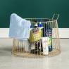 Buy cheap Nordic Metal Basket Iron Hotel Dirty Clothes Basket Bathroom Basket Toy Basket from wholesalers