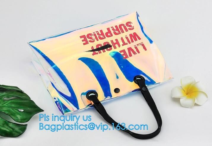 lady woman cosmetic PVC handbag, Fashion Clear Plastic PVC Handbags for Women, Handbags PVC cosmetic bag, HANDLE, CARRIE