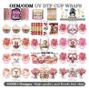 Buy cheap Factory Processing Cup 3D Transfer Sticker Waterproof UV DTF Cup Wrap Transfers 16oz UV DTF Wraps Stickers For Cup from wholesalers