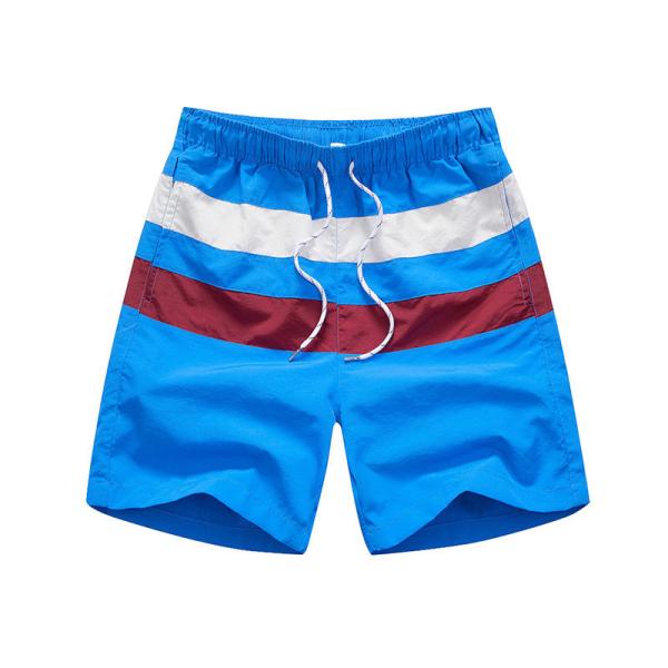 Buy cheap Blue White Red Colorblock Casual Beach Surf Shorts Quick Dry Sports Shorts from wholesalers