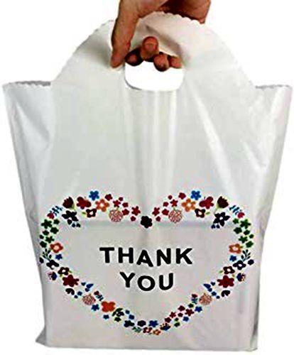 Buy cheap Durable Custom Logo Reusable Shopping Bags , Thank You Floral Merchandise Shopping Bags from wholesalers