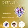 Buy cheap Hypoallergenic Rose Gold 18 Inch 8.2 Gram Solid Silver Heart Pendant Necklace from wholesalers