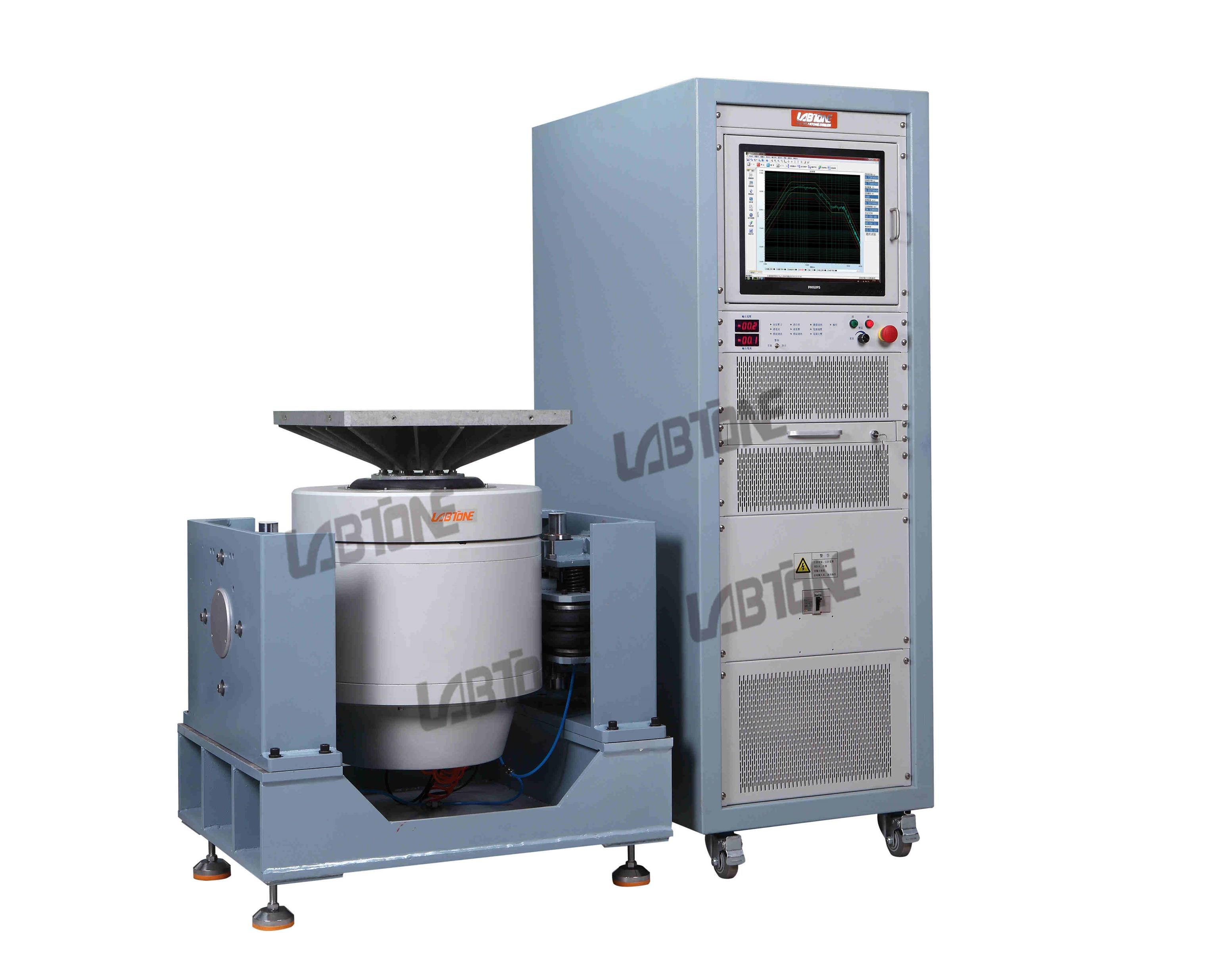 High Frequency Electrodynamic Vibration Shaker Vertical Simple Controller Operation