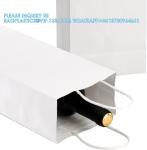 White Paper Wrapping Bags Wine Bags With Handles Bulk Paper Gift Bags Kraft Bags