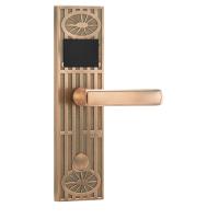 Buy cheap Gold Hotel Door Lock System Using Rfid Card 125KHz Or 13.56MHz product